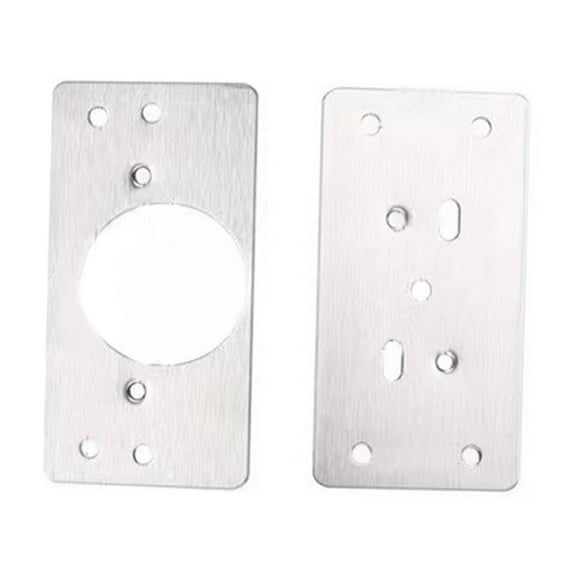 deevoka 2Pcs Hinge Repair Kit Plates Bracket Wood Cabinet Hinge Fixing Plate Bracket