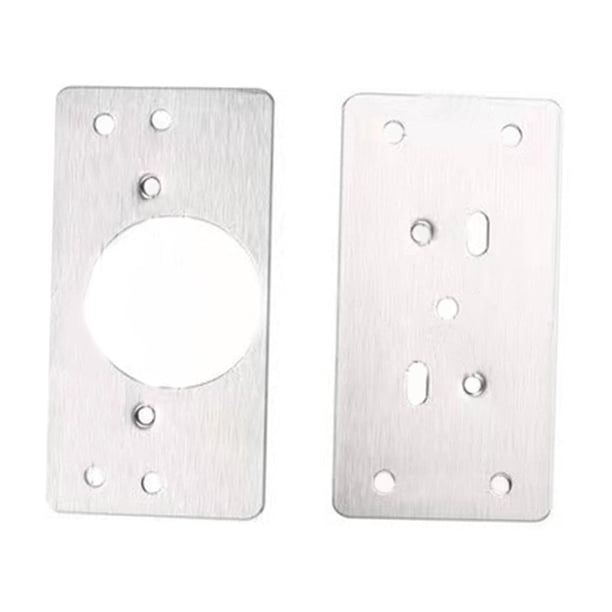 de reparación de bisagras, placas, bisagra de armario, soporte de placa de fijación, reemplazo de puerta de armario de cocina con agujeros para