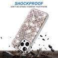 thumbnail image 4 of For iPhone 11 6.1 in. Case Dual Layer Shimmering Bling Hybrid + Tempered Glass, 4 of 4