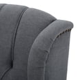 thumbnail image 4 of Christopher Knight Home Walter Tufted Fabric Recliners (Set of 2) by  Charcoal + Dark Brown, 4 of 5