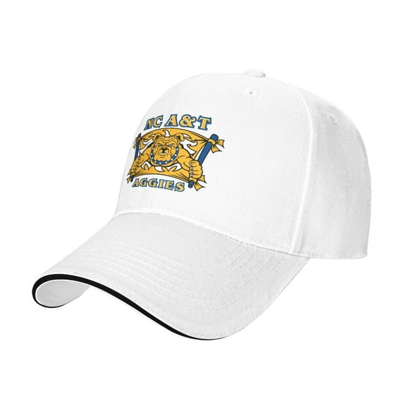 North Carolina A&T Aggies Casual Sandwich Baseball Cap Adjustable For Men For Women