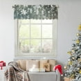 thumbnail image 6 of Christmas Window Curtain, Holiday Drapery Decoration, Polyester Festive Window Valance for Xmas Home Decor, 137x45cm White Red Gray Cozy Seasonal Curtain, 6 of 7