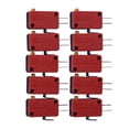thumbnail image 4 of 10Pcs Microswitches for Arcade Push Button 3-Pin Switches Replacement Part, Plastic, 4 of 6