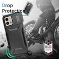thumbnail image 2 of Rugged Case for Motorola Moto G Stylus 5G 2023 with Slide Camera Cover & Drop Protection Black, 2 of 6