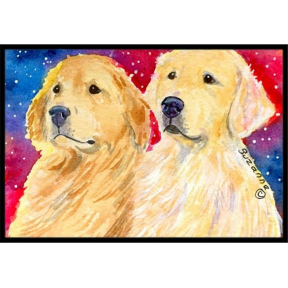 Carolines Treasures  18 x 27 in. Golden Retriever Indoor Outdoor Doormat