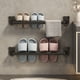 thumbnail image 5 of Zapatero de pared sin taladro | Organizador de zapatillas de baño adhesivo con drenaje | Ahorra espacio para toallas y sandalias | Montaje en puerta o pared, 5 of 6