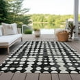 thumbnail image 6 of Addison Rugs Chantille Indoor/Outdoor Transitional Circles Black Washable Rectangle Rug, 5' x 7'6", 6 of 6