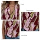 thumbnail image 3 of Camisa sin mangas para mujer, cuello en V, estampado con botones, cierre holgado, camiseta sin mangas informal de verano, 3 of 6