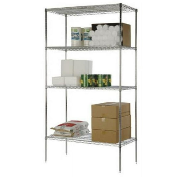 FocusFoodService FF2430C 24 in. W x 30 in. L Wire Shelf - Chrome