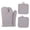 Grey, variant on Heavy Duty 500°F Heat Resistant Oven Mitts and Pot Holder Sets, 12" Long 100% Cotton 4-Piece Kitchen Set,Red