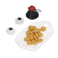 thumbnail image 3 of Casa de Muñecas ANGGREK Comida En miniatura 1:12 Galletas Juego de Café, 3 of 8
