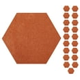 thumbnail image 1 of Furnish My Place Modern Plush Solid Orange Color Rug - Pets and Kids Friendly Rug, Indoor/Outdoor Mat, Area Rugs Great for Kids, Pets, Event, Wedding, Living Room, Made in USA, 2' Hexagon - Set of 20, 1 of 12