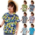 thumbnail image 4 of Futezty Boys Summer Clothes Toddler Hawaii Beach T-Shirt Graphic Tees Tops, 4 of 8