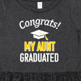 thumbnail image 4 of Inktastic Congrats My Aunt Graduated with Cap Girls Toddler Dress, 4 of 5