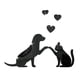 thumbnail image 2 of Pegatinas decorativas de pared acrílicas con diseño de animales | Vinilos decorativos removibles de perros y gatos | Arte de pared reflectante autoadhesivo para sala de estar, dormitorio infantil, 2 of 6