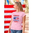 thumbnail image 2 of 4Th July All American Mom T-Shirt Women -Image by Shutterstock, Female Medium, 2 of 4