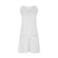 thumbnail image 3 of WILLBEST Vestido De Verano Para Mujer, Moda De Verano, Informal, Suelto, Sin Mangas, Con Escote En V Y Bolsillos, 3 of 3