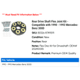 thumbnail image 2 of Rear Drive Shaft Flex Joint Kit - Compatible with 1990 - 1993 Mercedes-Benz 300D 1991 1992, 2 of 2