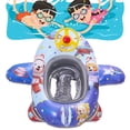 thumbnail image 3 of Anillos Piscina Btafrte inflable Dibujos Animados para bebé con volante Pequeños planeta panda, 3 of 9