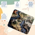 thumbnail image 3 of Map Section Square Printed Desk Mat Gaming Mouse Pad Non-Slip Rubber Bottom 8.3x9.8 Inch - Suitable for Office and Gaming, 3 of 6