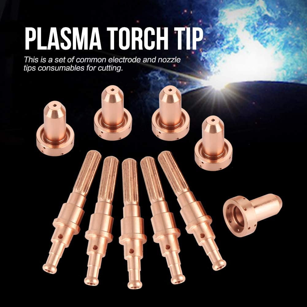 5 pcs 9-8212 Nozzle Tips 5pcs 98215 Electrode for SL60-100 Plasma Nozzle 