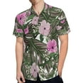thumbnail image 4 of High Quality Hawaiian Shirts for Men Short Sleeve Aloha Beach Shirt Floral Summer Casual Button Down Shirts Blouses 77P54V, 4 of 7