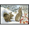 thumbnail image 1 of Carolines Treasures ASA2181JMAT Winter Rabbits Indoor or Outdoor Mat- 24 x 36, 1 of 4