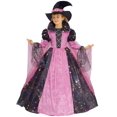 thumbnail image 1 of Disfraz de bruja estadounidense para niñas, color rosa y negro, 1 of 6