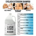 thumbnail image 6 of Eyelash Extension Shampoo Stacy Lash 1 US Gal / 128 fl. oz. / 3.78 L Eyelid Foaming Cleanser / Wash for Extensions and Natural Lashes / Paraben & Sulfate Free Safe Makeup & Mascara Remover / Profess, 6 of 10