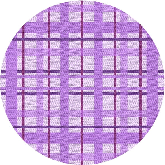 Ahgly Company Indoor Round Patterned Blossom Pink Area Rugs, 6' Round