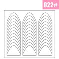 thumbnail image 5 of Tira de manicura francesa blanca, 2 hojas, forma artística de uñas, guías de punta de flecos, pegatina, herramienta de decoración de puntas de línea DIY, 5 of 5