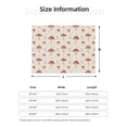 thumbnail image 5 of Yiaed Mushroom Print Blanket Throw Blanket Soft Cozy Flannel Blanket for Home Bed Sofa Couch Chair-50"x40", 5 of 6
