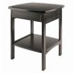 thumbnail image 4 of Winsome Wood Claire Mesa Decorativa Curvada en Color Negro, 4 of 11