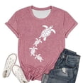 thumbnail image 4 of LUOGENLI T-shirts pour Femmes, T-shirts Décontractés avec Impression de Tortues de Mer, Col Rond, Manches Courtes, T-shirts Graphiques Amusants pour la Saint-Patrick, Pâques L, 4 of 4