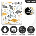 thumbnail image 2 of Hand Drawn Doodle Fish Dishwasher Magnet Cover Magnetic Fridge Door Cover Home Kitchen Decor 23"x 26", 2 of 6