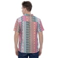 thumbnail image 2 of LA LEELA Men's Hawaiian Summer Holiday Beach Shirts S Geometric Multicolor Vacation Party, 2 of 6