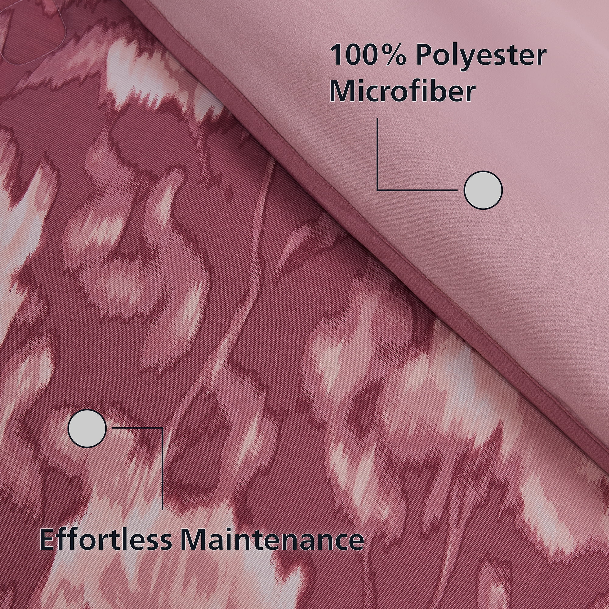 Mainstays Blurred Rose 2-Piece Pink Comforter Set, Twin/Twin XL