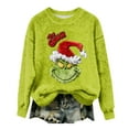 thumbnail image 5 of Women'S Sweaters Christmas Sweater Women 2025 Fall Winter Funny Cute Plus Size Merry Xmas Printed Green Sweatshirt Holiday Clothes 12-Red L, 5 of 5