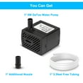 thumbnail image 6 of DaToo 95GPH 5W Small Submersible Water Pump Mini Fountain Pump Ultra Quiet For Aquarium Fish Tank Pond Statuary Hydroponics, 6 of 7
