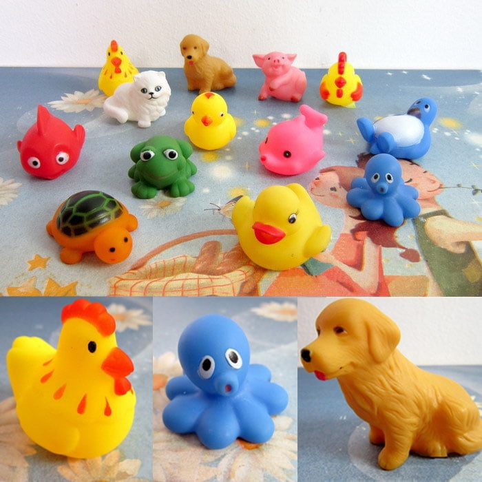 rubber animals toys