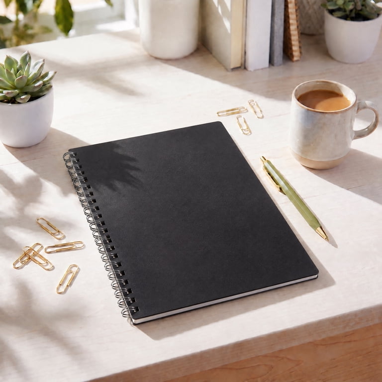 Pen+Gear Spiral Sketch Book, 9" x 12", 75 Sheets, Black photo 2