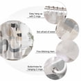 thumbnail image 6 of Abstract Gray Brown Waterproof Fabric Shower Curtain, Modern Geometric Art Waterproof Fabric Shower Curtain for Bathroom Curtains Bathtubs Hotel Washable Shower Curtains with 12 Hooks Stall 48x72in, 6 of 8