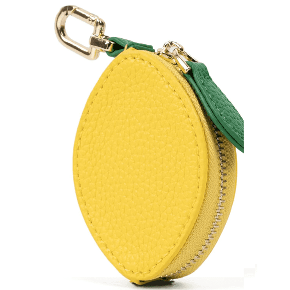 Cute Fruit Coin Purse Bag Charm,Mini Leather Coin Change Purse & Pouch Holder Keychain Charm for Handbag Tote Wallet Airtag Accessories,Kawaii Fruit Bag Charms for Girl Women