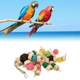 thumbnail image 3 of Chewing  Chewing Toy Colorful Safe Relieve Anxiety Hanging  Sepak Takraw Toy for Birds Parrots, 3 of 8