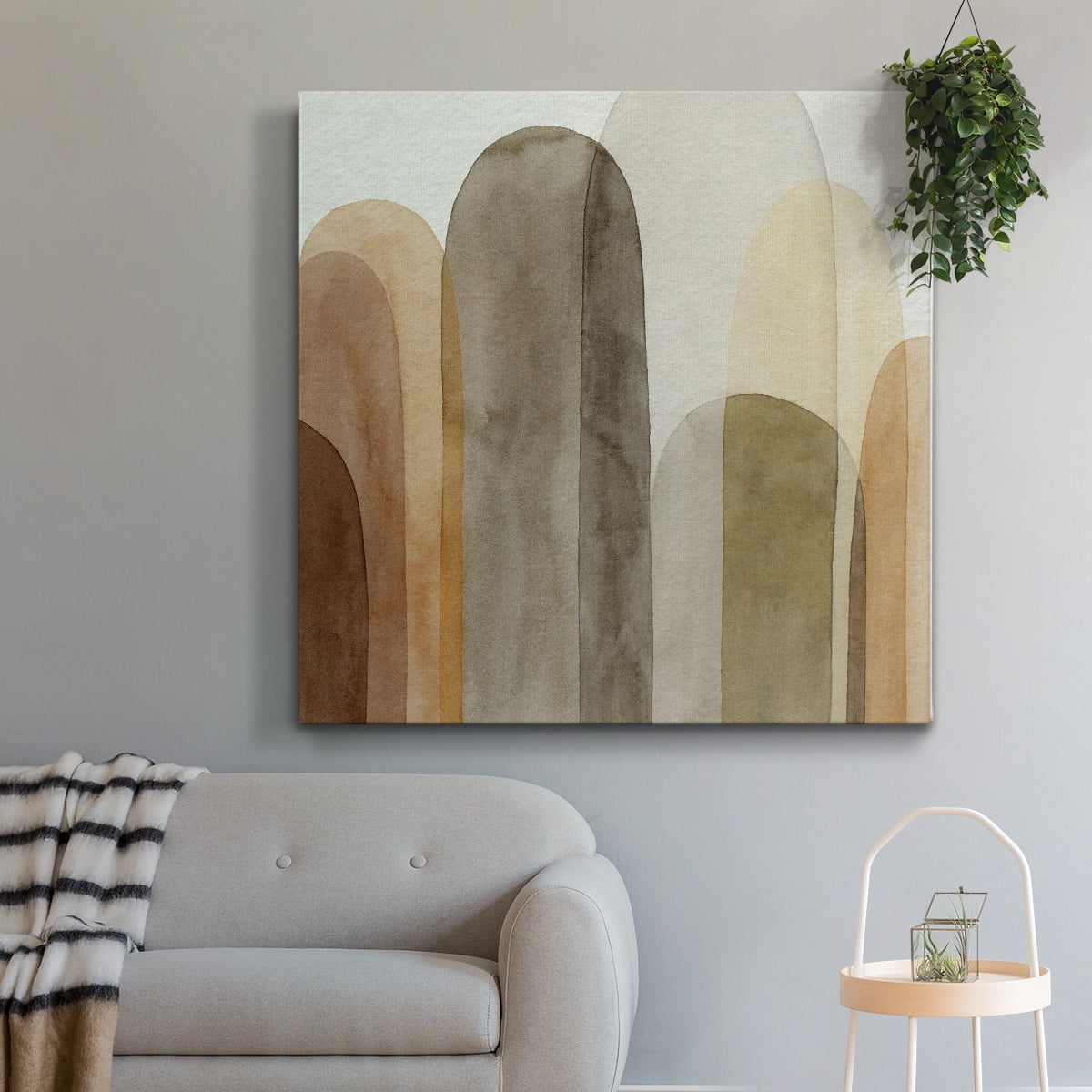 Wexford Home Desert Watercolor Arches I-Premium Gallery Wrapped Canvas, 40" x 40" - Ready to Hang