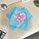 thumbnail image 4 of Camiseta de algodón de verano para niños de Kulomi, divertida camiseta de dibujos animados de Sanrio para niño y niña, camiseta informal de moda para bebé, ropa para niño, 4 of 5