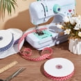 thumbnail image 4 of 40 Yards Double Fold Bias Tape 0.8 Inch Gingham Bias Binding Tape Polyester Pre-fold Bulk Bias Tape for Sewing Seaming Hemming Piping Quilting Red, 4 of 6