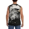 thumbnail image 4 of Balery Ink Style Bald Eagle Camisetas sin mangas para hombre, absorbe la humedad y protege contra el mal olor.-Medium, 4 of 7