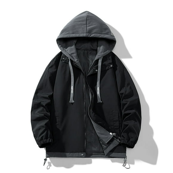 Babysbule Manteaux d'Hiver pour Femmes Costume de Sprint pour Femmes Veste Style Couple pour Hommes et Femmes Manteau avec Chapeau Détachable Imperméable Coupe-Vent Costume de Sprint Extérieur Hauts en Liquidation