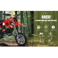 thumbnail image 2 of Dapmiu 49CC 2-Stroke Youth Dirt Bike&nbsp;- 1.25KW Max Power & Aluminum Rims, Mono-Shock Suspension for Beginners, Blue, 2 of 8
